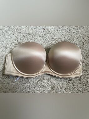 Strapless Nude Push-Up Bra 34D